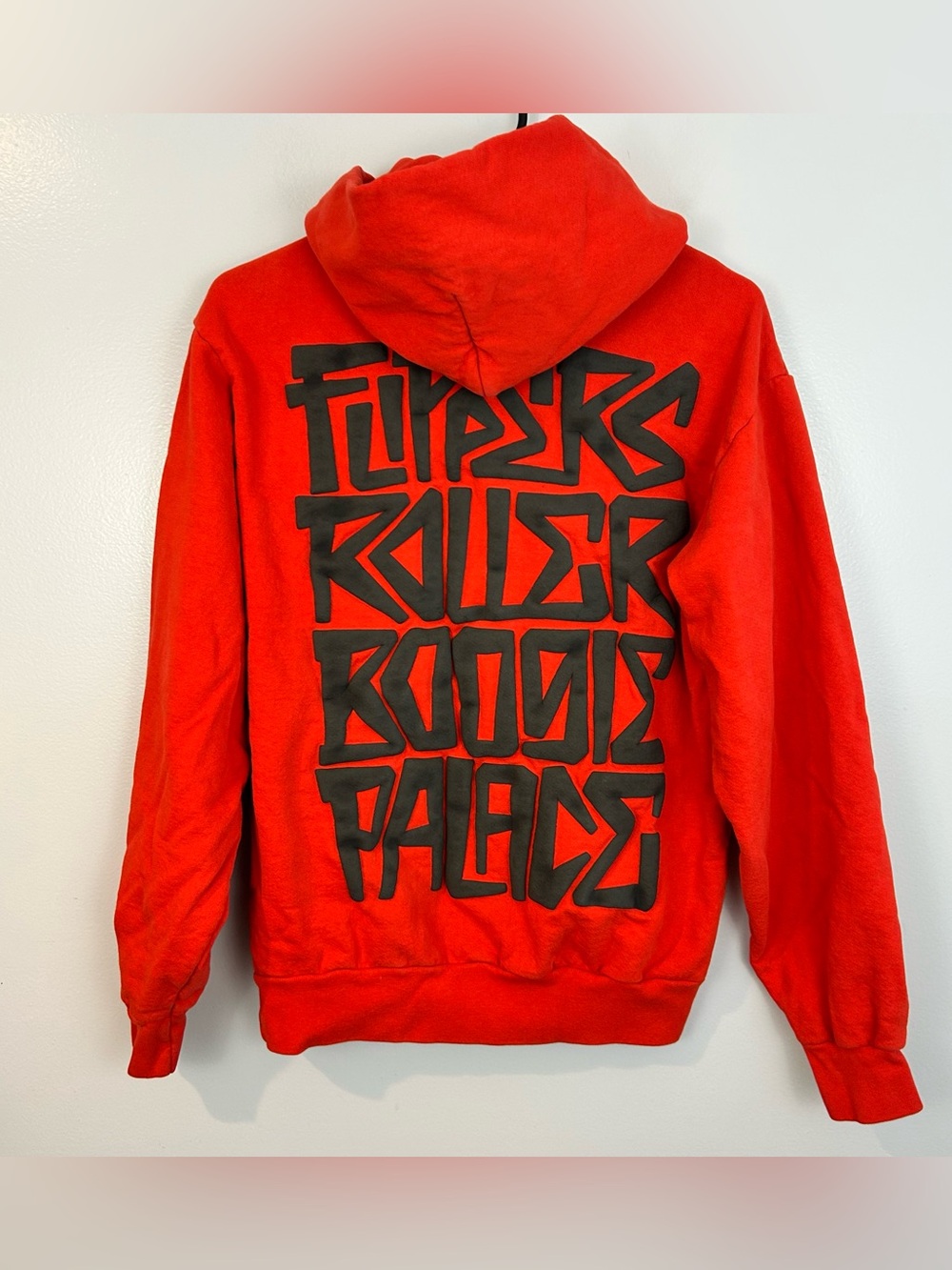 Flippers Roller Boogie Palace Red/Orange Pullover Hooded Sweatshirt SIze Small